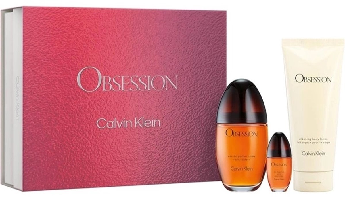 CALVIN KLEIN OBSESSION (W) SET EDP 100ML + 15ML + BL