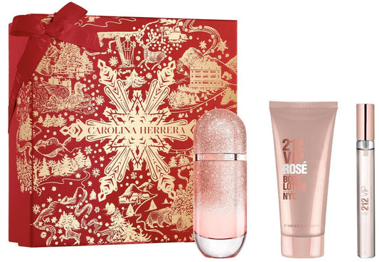 CAROLINA HERRERA 212 VIP ROSE ELIXIR (W) SET EDP 80ML + EDP 10ML + BL 100ML