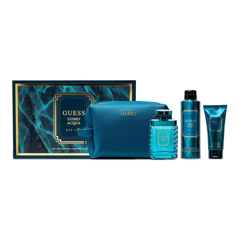 GUESS UOMO ACQUA (M) SET EDT 100ML+SG 100ML+ BL