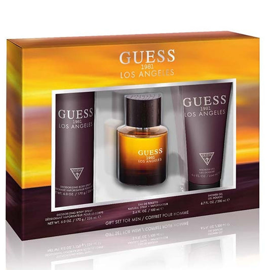 GUESS 1981 LOS ANGELES (M) SET EDT 100ML +SG 200ML + BODY SPRAY 226ML