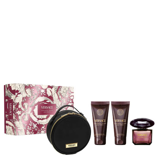 VERSACE CRYSTAL NOIR (W) SET EDP 90ML+SG 100ML + BL 100ML