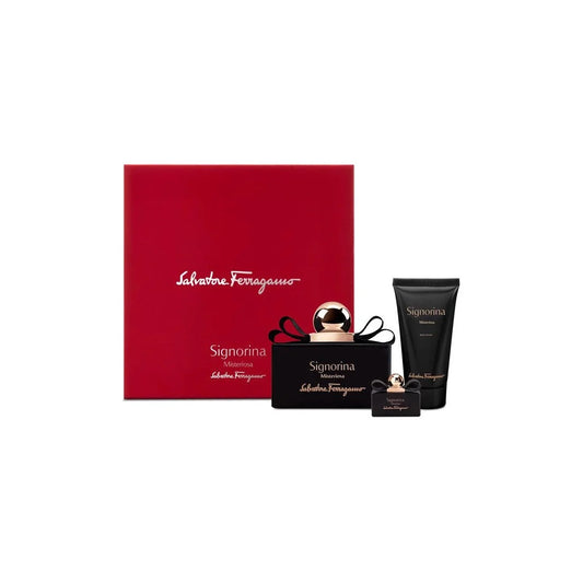 SALVATORE FERRAGAMO SIGNORINAMISTERIOSA (W) SET EDP 100ML + EDP 5ML + B50MLL