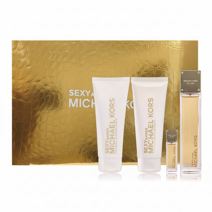 MICHAEL KORS SEXYAMBER (W) SET EDP 100ML + EDP 5ML + BL 100ML + SG 100ML
